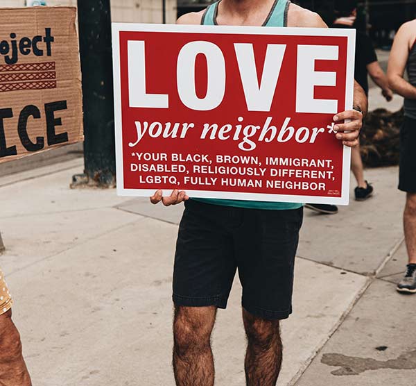 Love Your Neighbor sign